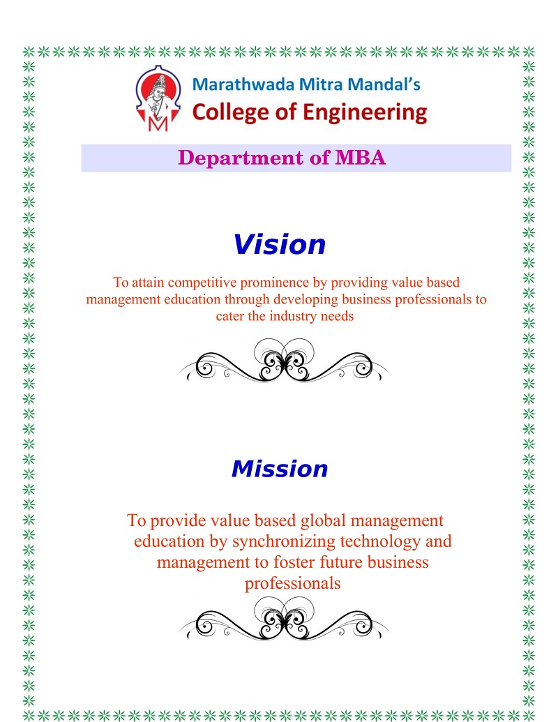 MBA Vision Mission